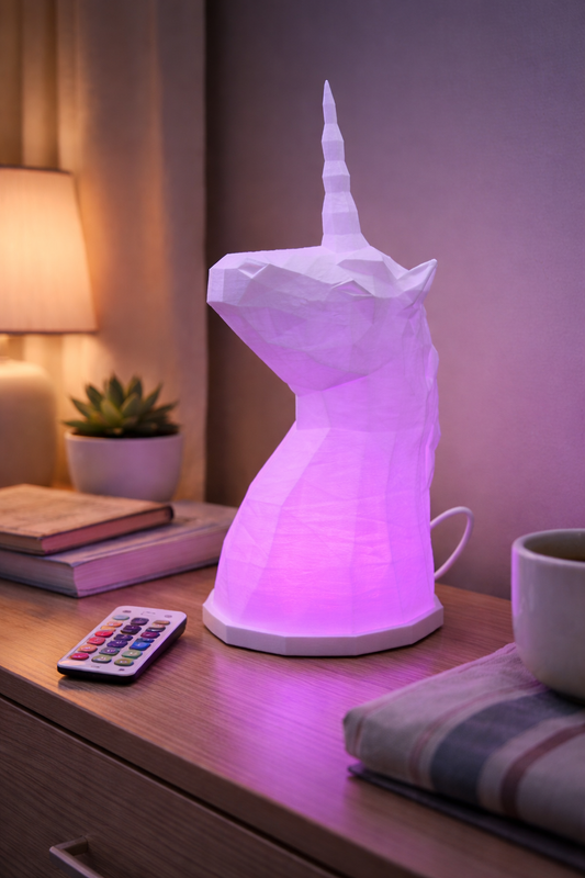 Unicorn LED Tischlampe RGB mit Fernbedienung