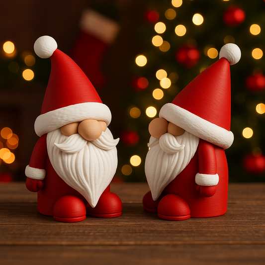Weihnachtsgnom als Weihnachtsmann